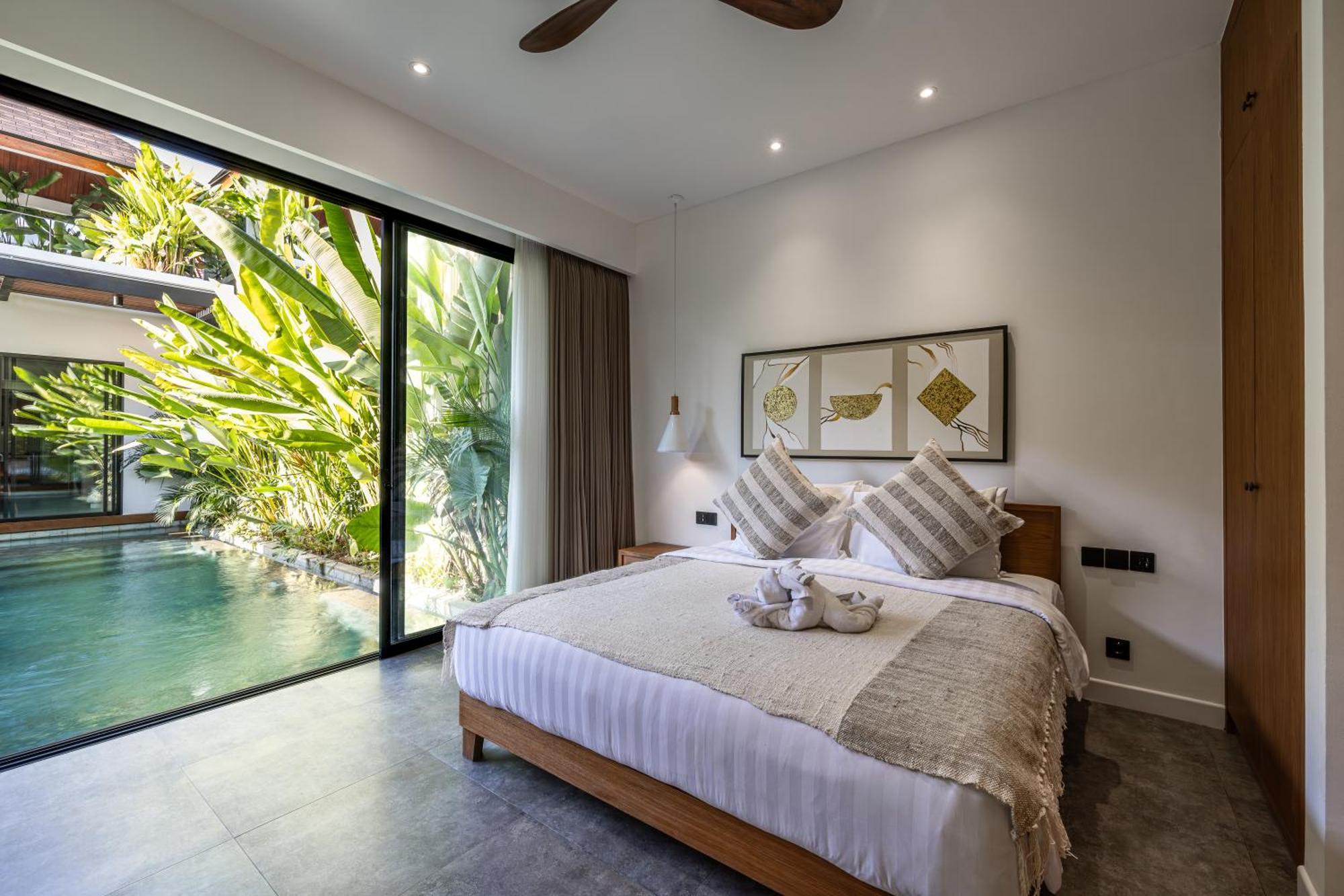 4br New Luxe 350m To I Kids Free I Living Panoramic Windows I Ac I 9 Meters Pool Canggu (Bali)